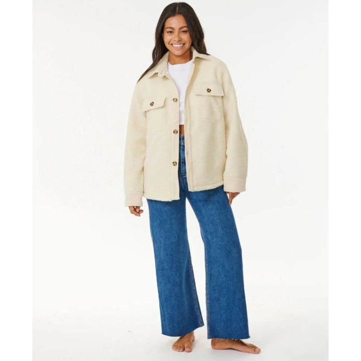 RIP CURL PACIFIC DREAMS SHERPA JACKET NATURAL