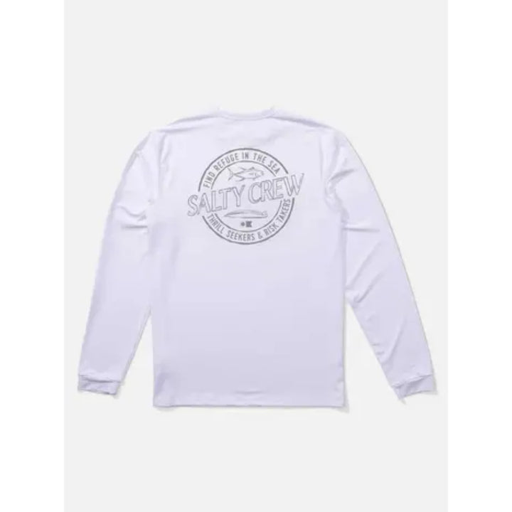 SALTY CREW SKEWED L/S SUNSHIRT WHITE