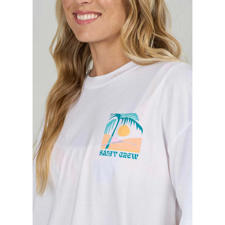 SALTY CREW TRAVEL FAR SKIMMER TEE WHITE