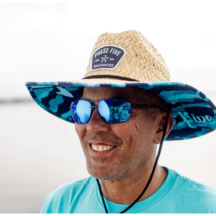 PHASE 5 BLUE WAVE STRAW PARTY HAT