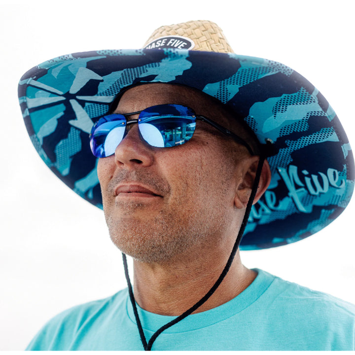 PHASE 5 BLUE WAVE STRAW PARTY HAT
