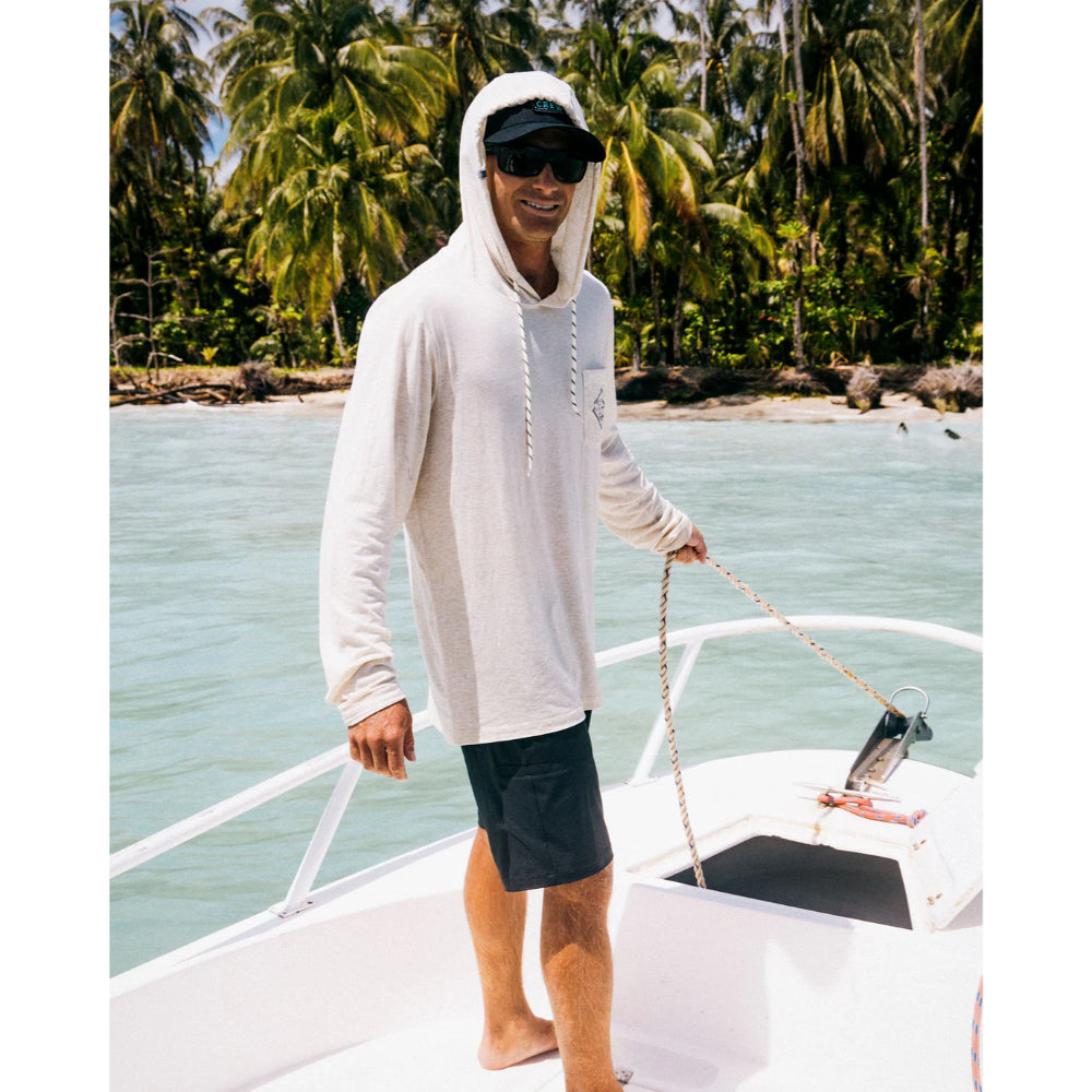 SALTY CREW TIPPET POCKET SUNSHIRT HOODIE SALT