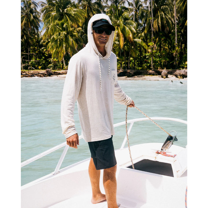 SALTY CREW TIPPET POCKET SUNSHIRT HOODIE SALT