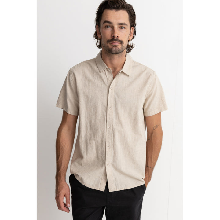 RHYTHM CLASSIC LINEN SS SHIRT SAND