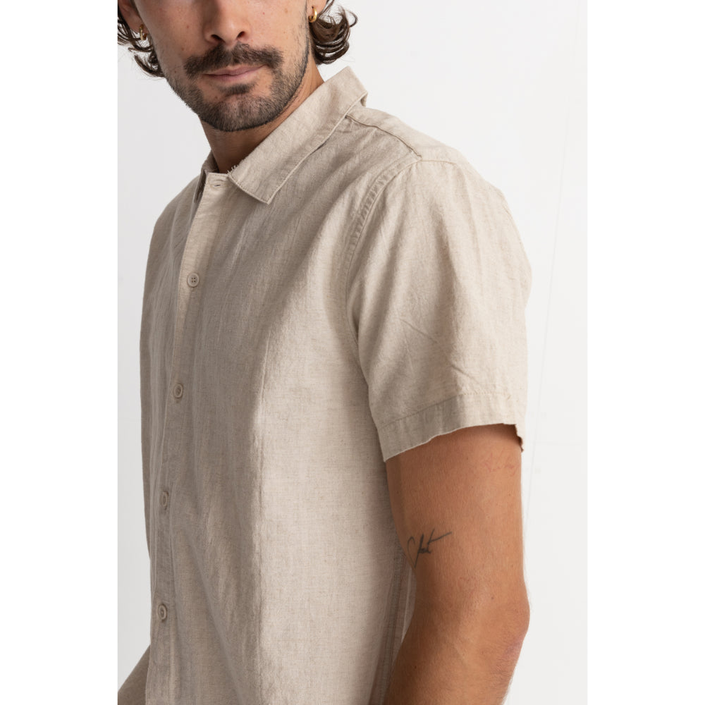 RHYTHM CLASSIC LINEN SS SHIRT SAND