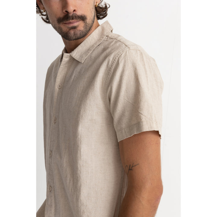 RHYTHM CLASSIC LINEN SS SHIRT SAND