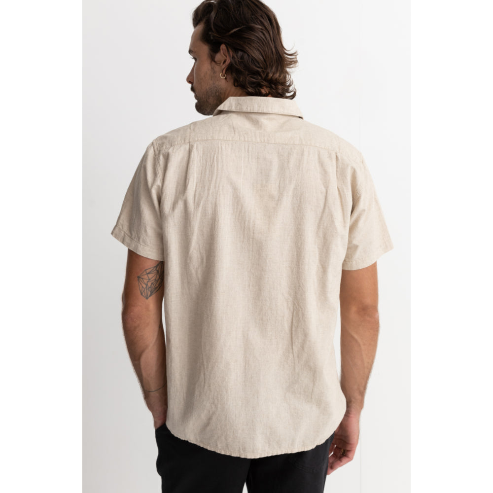 RHYTHM CLASSIC LINEN SS SHIRT SAND