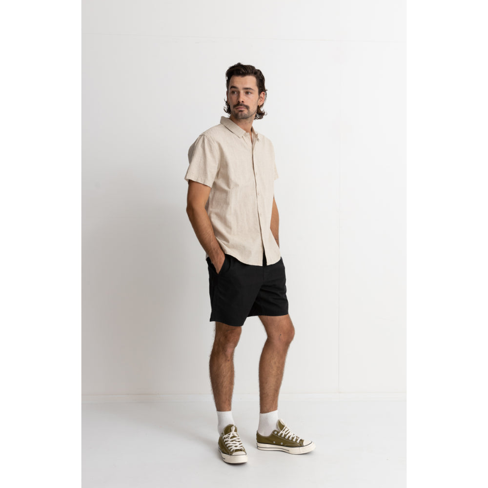 RHYTHM CLASSIC LINEN SS SHIRT SAND
