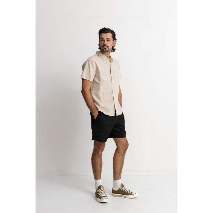 RHYTHM CLASSIC LINEN SS SHIRT SAND