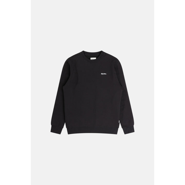RHYTHM BRAND FLEECE CREW BLACK