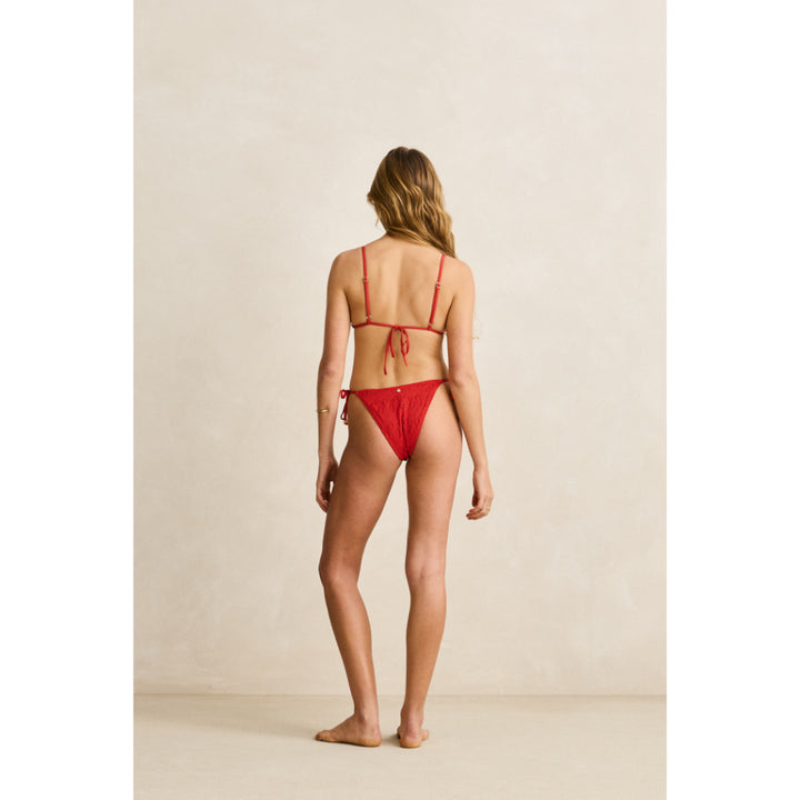 RHYTHM GIGI TIE SIDE HI CUT BOTTOM RED