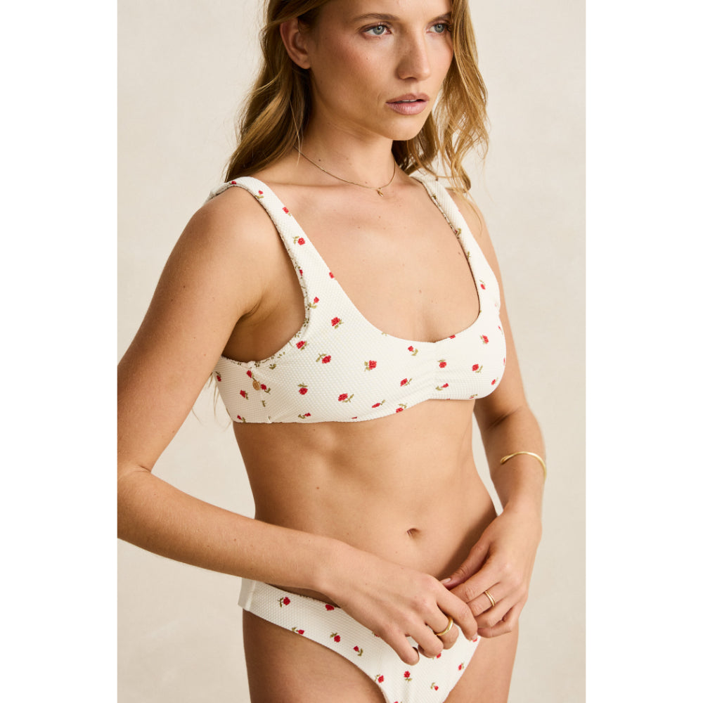 RHYTHM MILA REVERSIBLE CROP TOP CREAM