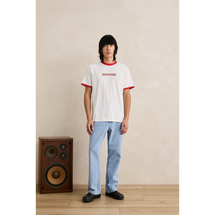 RHYTHM ROSA RINGER VINTAGE SS T-SHIRT WHITE