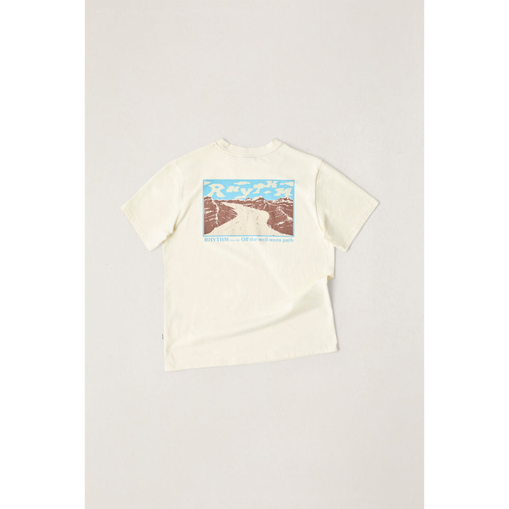 RHYTHM SCRAMBLE SS T-SHIRT ECRU