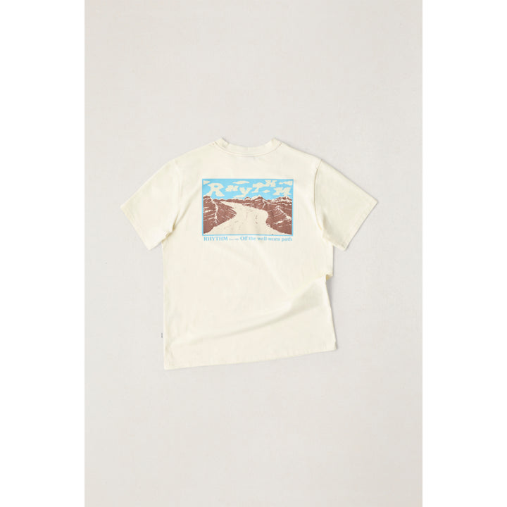 RHYTHM SCRAMBLE SS T-SHIRT ECRU