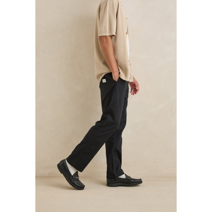 RHYTHM LINEN JAM PANT BLACK