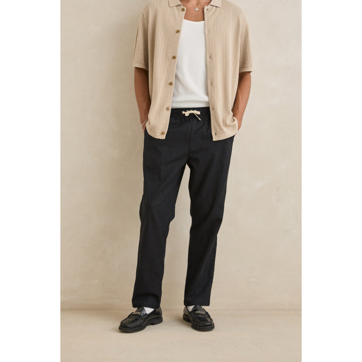 RHYTHM LINEN JAM PANT BLACK
