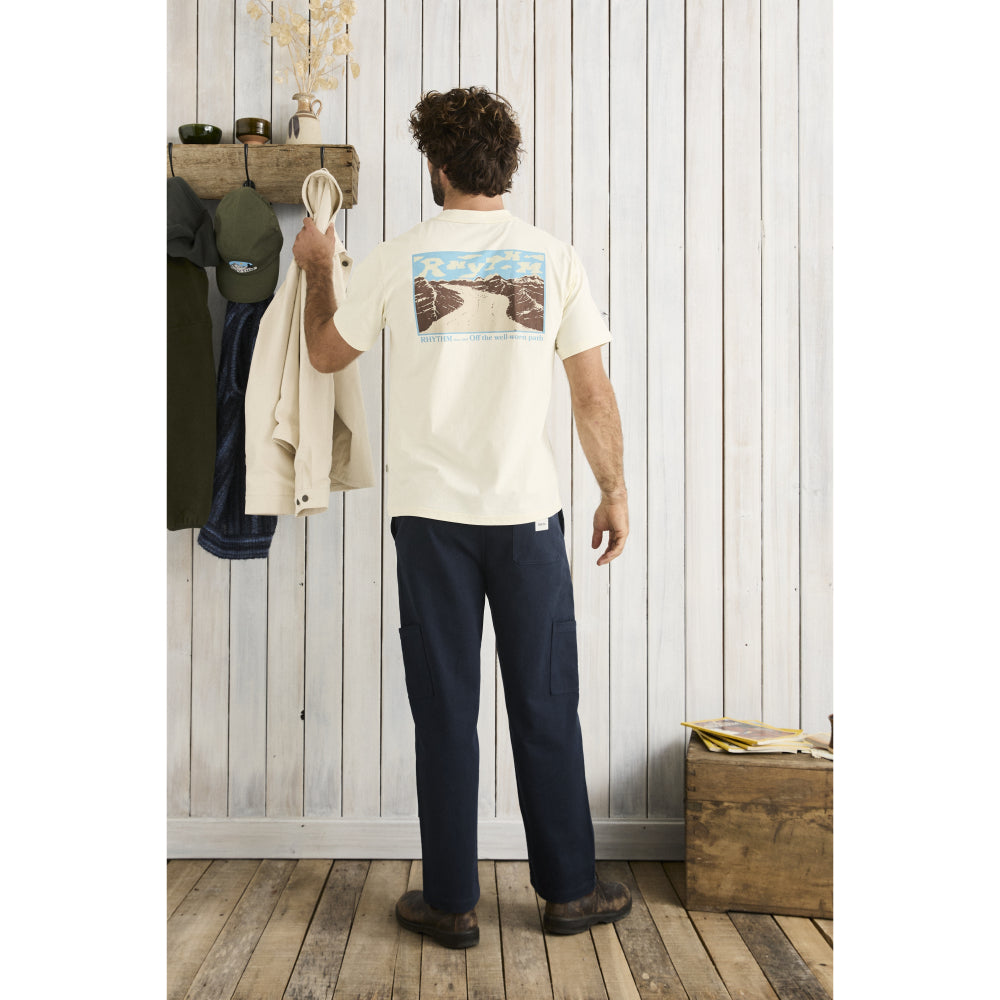 RHYTHM SCRAMBLE SS T-SHIRT ECRU