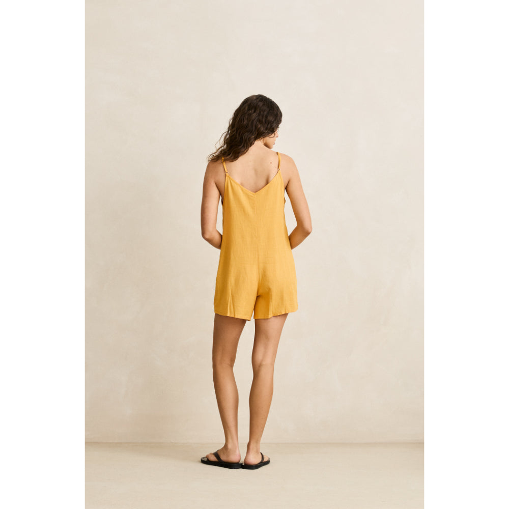 RHYTHM ESSENTIAL ADJUSTABLE ROMPER APRICOT