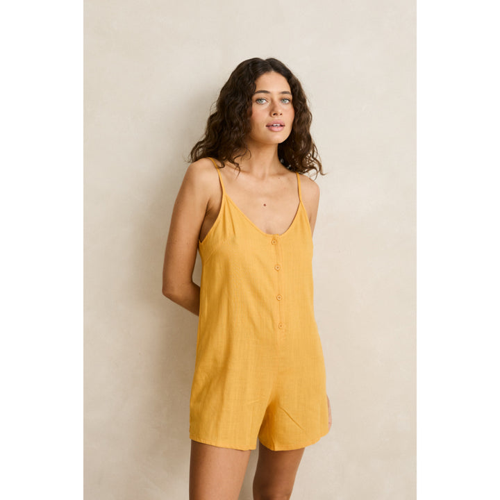 RHYTHM ESSENTIAL ADJUSTABLE ROMPER APRICOT