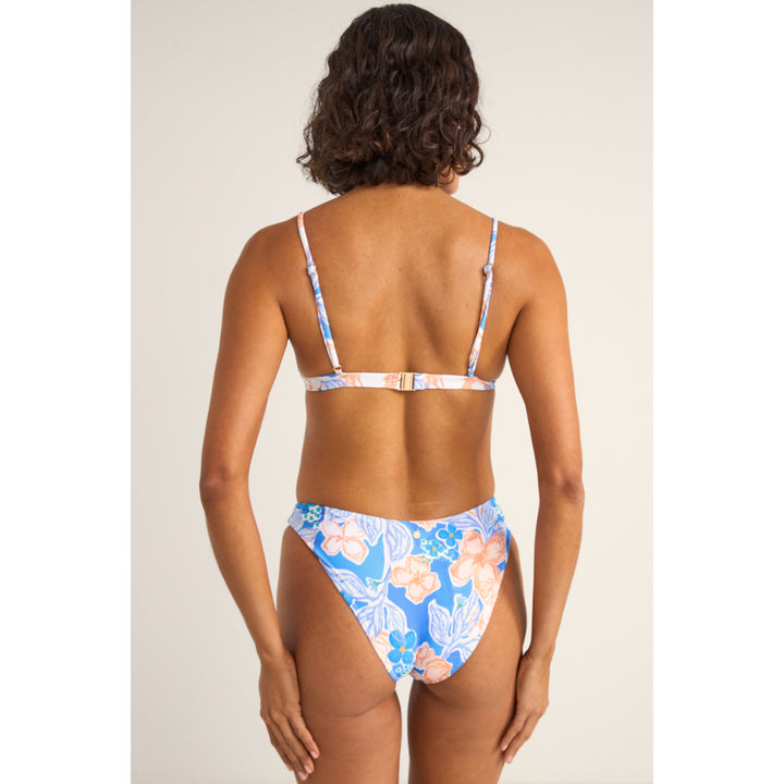 RHYTHM PARADISE FLORAL BRALETTE TOP BLUE