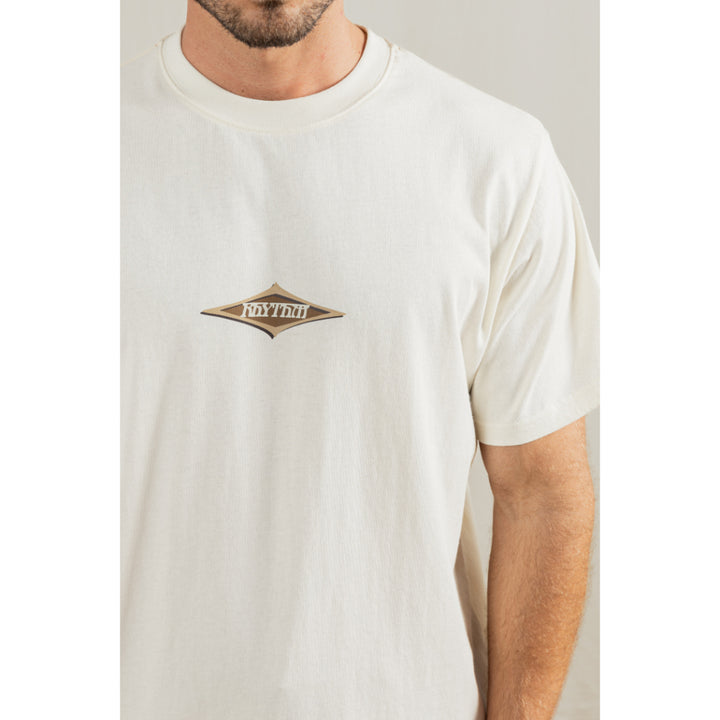 RHYTHM STENCIL VINTAGE T-SHIRT VINTAGE WHITE