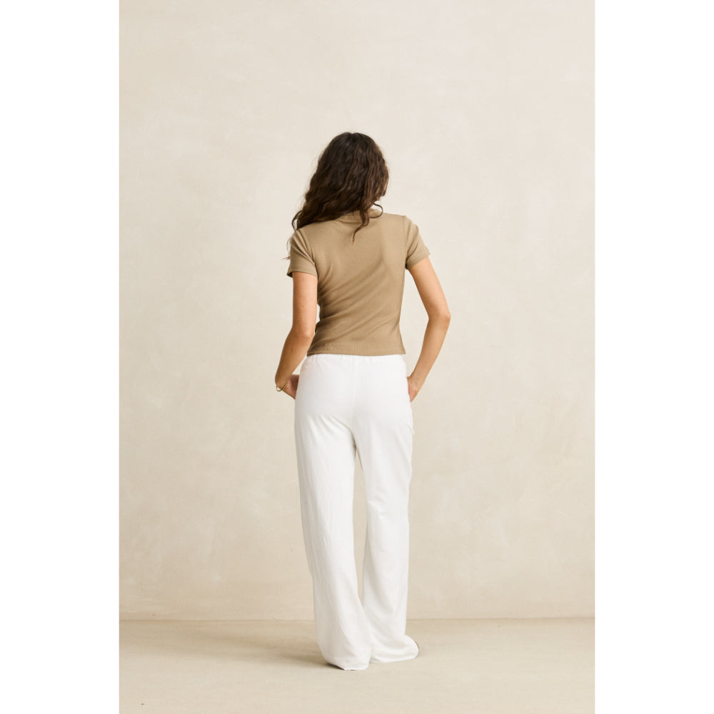 RHYTHM EVERYDAY RIB TEE BROWN