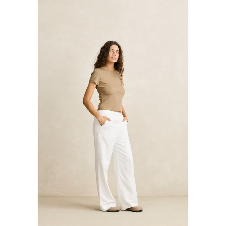 RHYTHM EVERYDAY RIB TEE BROWN