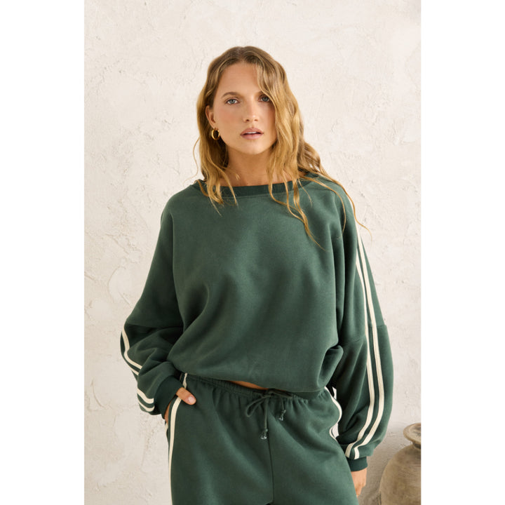 RHYTHM CONTRAST SWEATSHIRT HUNTER