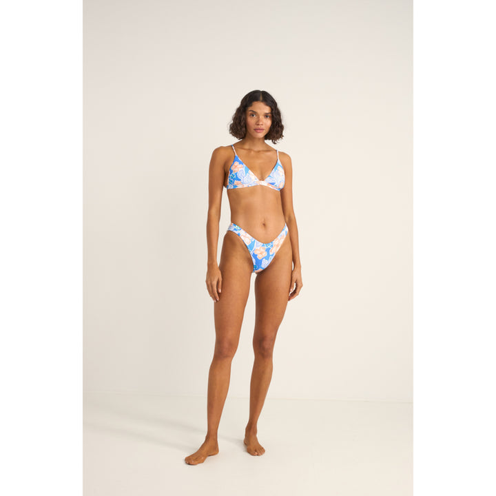 RHYTHM PARADISE FLORAL BRALETTE TOP BLUE