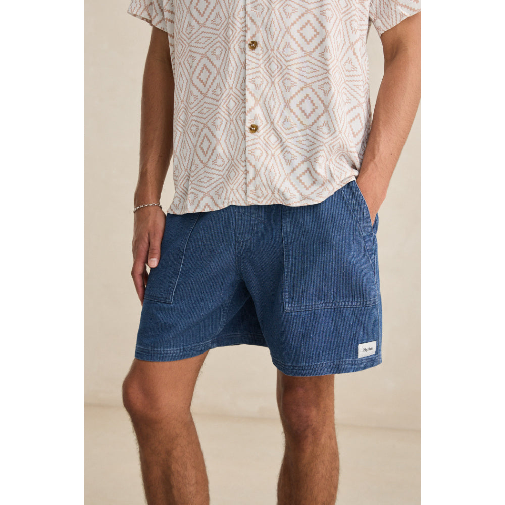 RHYTHM TEXTURED WALE JAM WASHED INDIGO