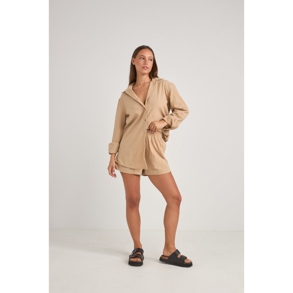 RHYTHM BYRON STRIPED SHORT NATURAL