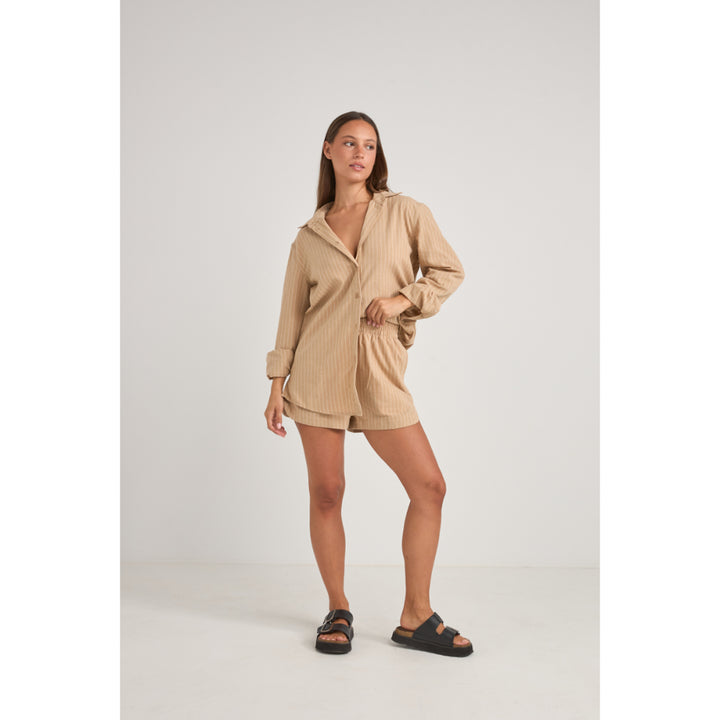 RHYTHM BYRON STRIPED SHORT NATURAL