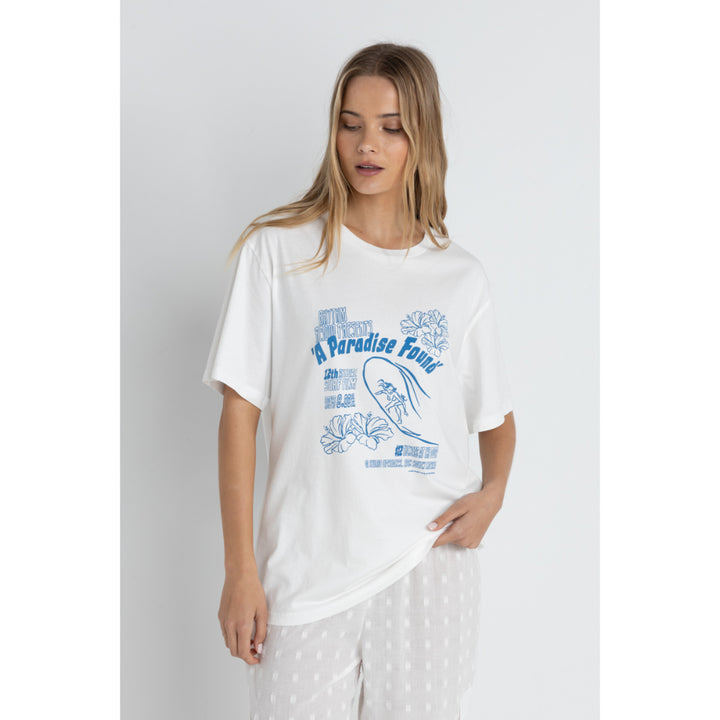 RHYTHM PARADISE FOUND OVERSIZED TEE VINTAGE WHITE