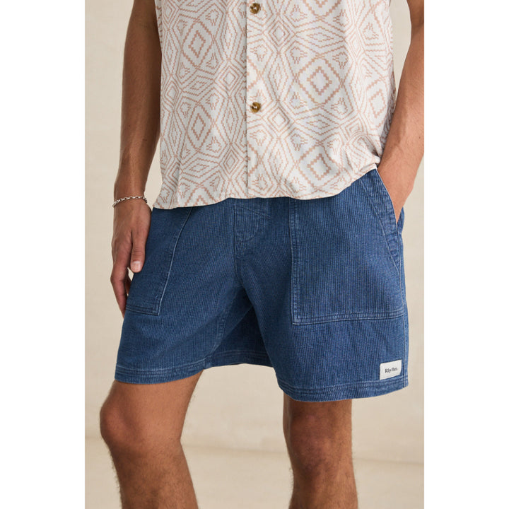 RHYTHM TEXTURED WALE JAM WASHED INDIGO