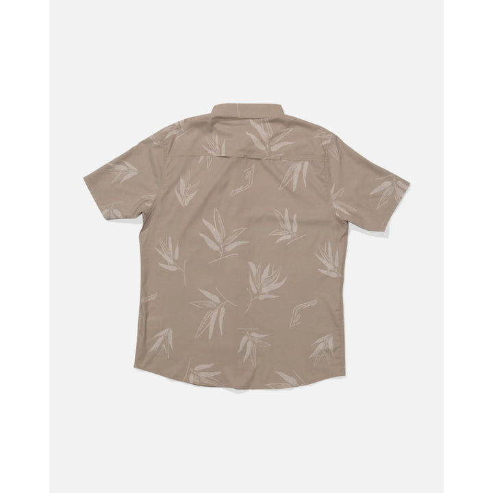SALTY CREW FLAGSHIP UV BUTTON UP DARK KHAKI