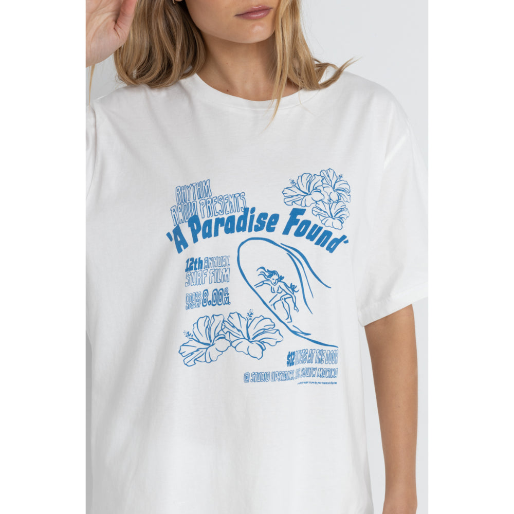 RHYTHM PARADISE FOUND OVERSIZED TEE VINTAGE WHITE