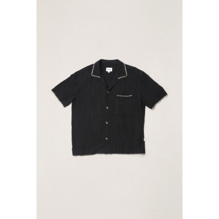 RHYTHM RELAXED WHIP STITCH SS SHIRT BLACK