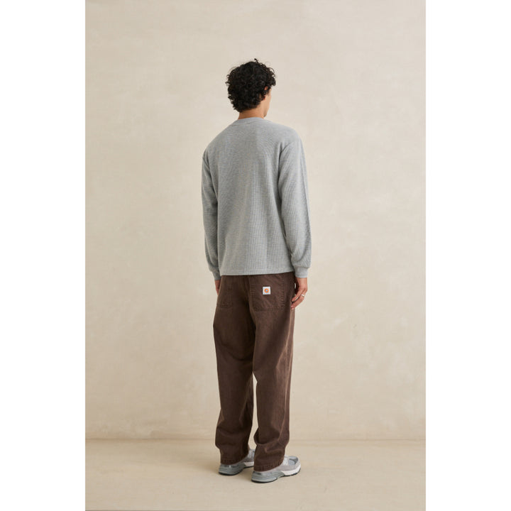 RHYTHM VINTAGE POCKET LS WAFFLE GREY HEATHER