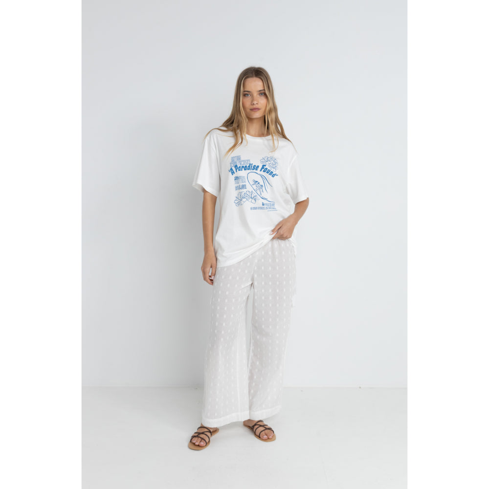 RHYTHM PARADISE FOUND OVERSIZED TEE VINTAGE WHITE