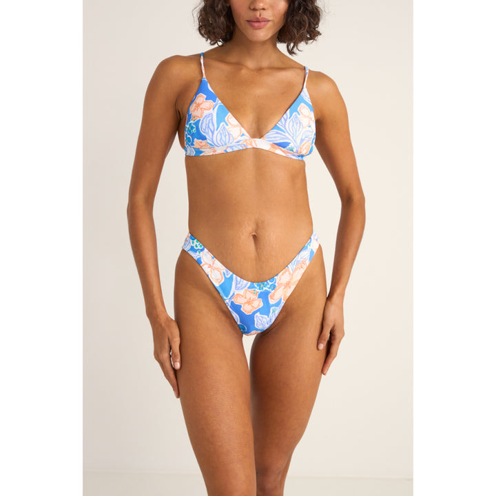 RHYTHM PARADISE FLORAL BRALETTE TOP BLUE