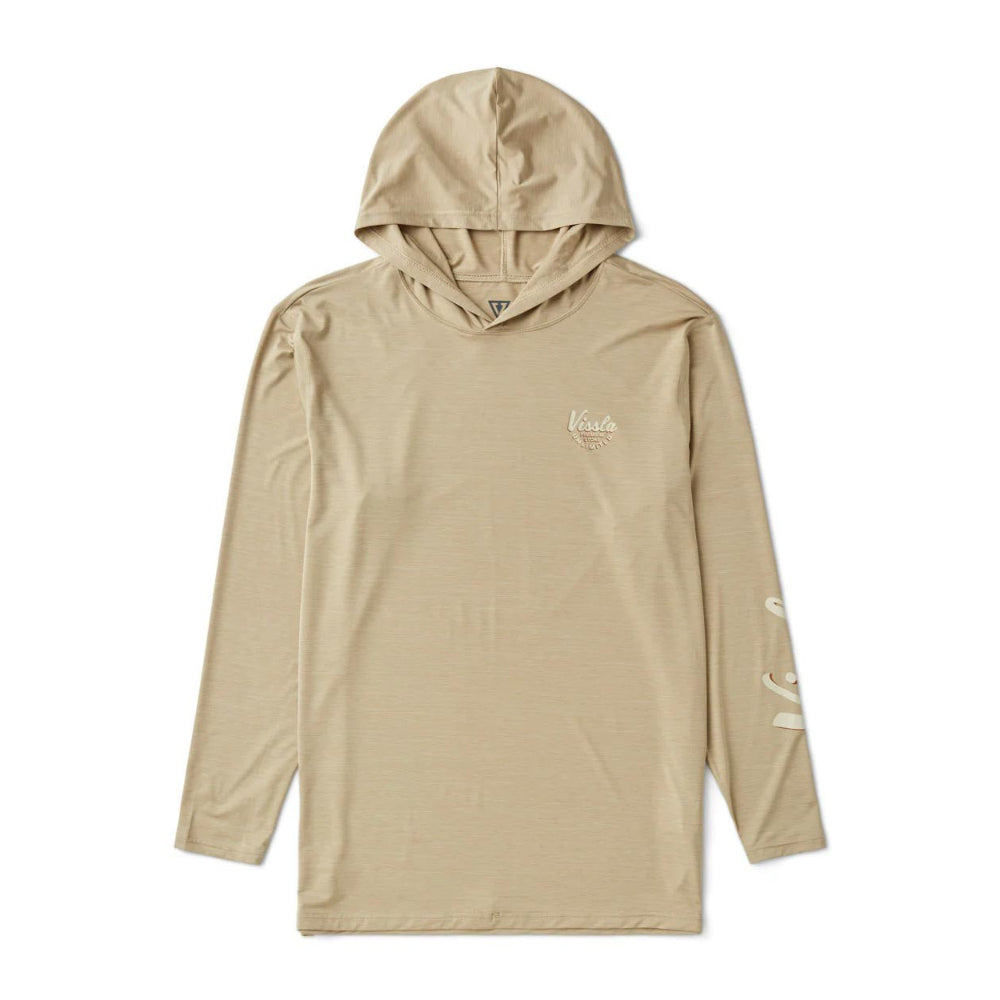 VISSLA TWISTED ECO HOODED LS SUN SHIRT SAND