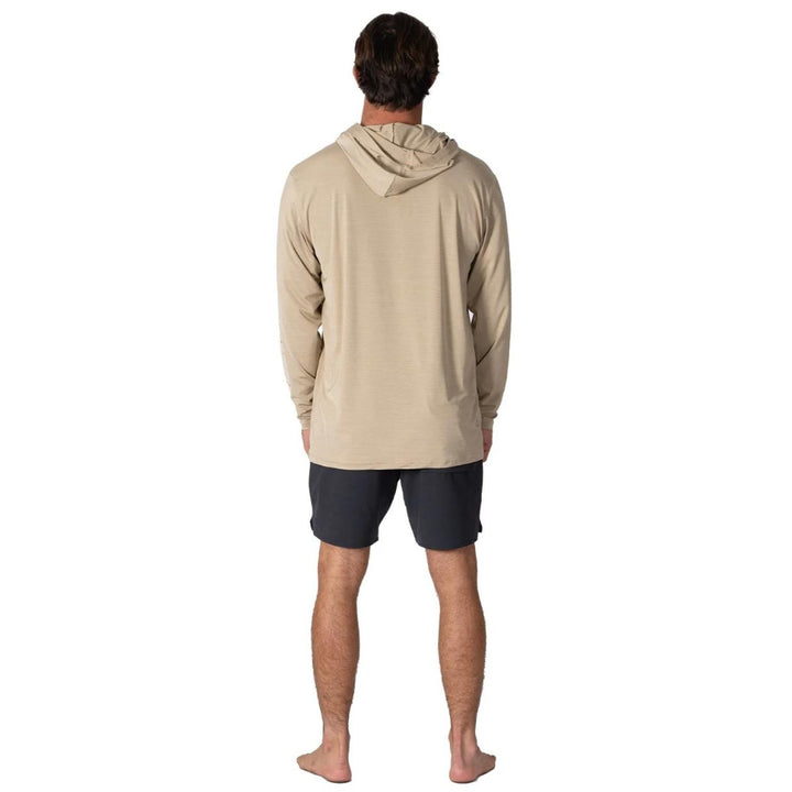 VISSLA TWISTED ECO HOODED LS SUN SHIRT SAND