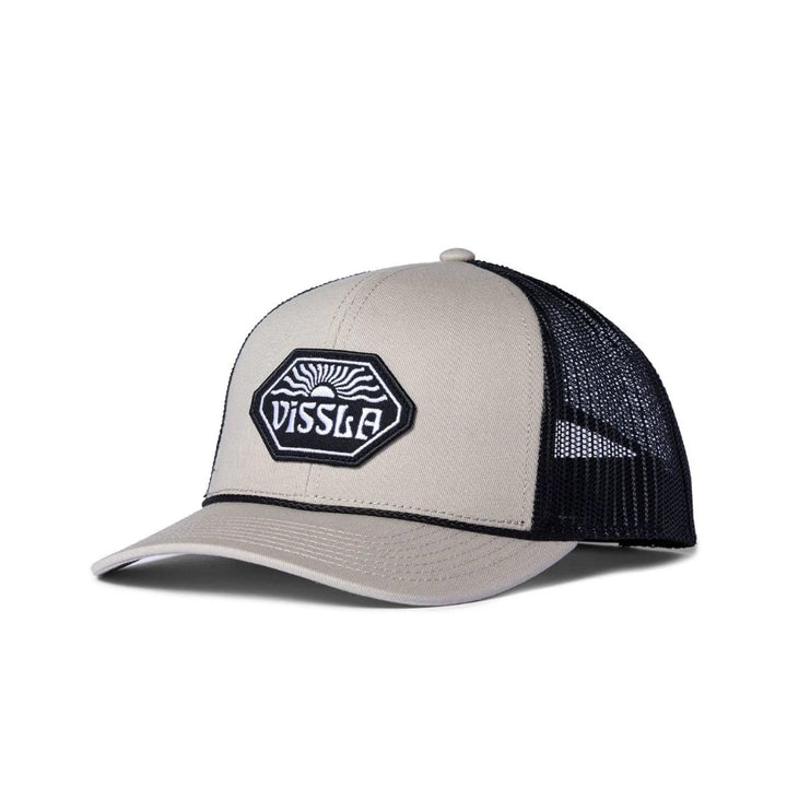 VISSLA WEST WINDS ECO TRUCKER HAT LIGHT KHAKI