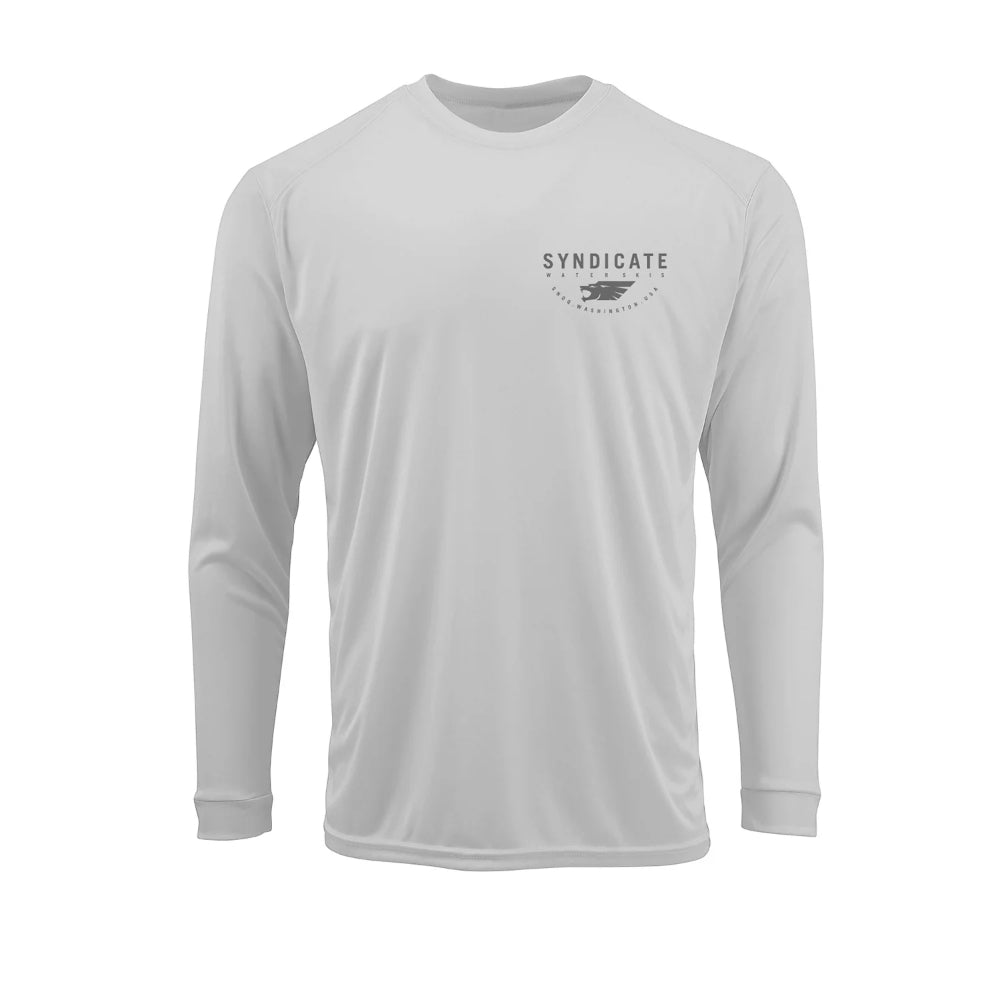 HO SYNDICATE SUN SHIELD L/S CREW MIST GREY