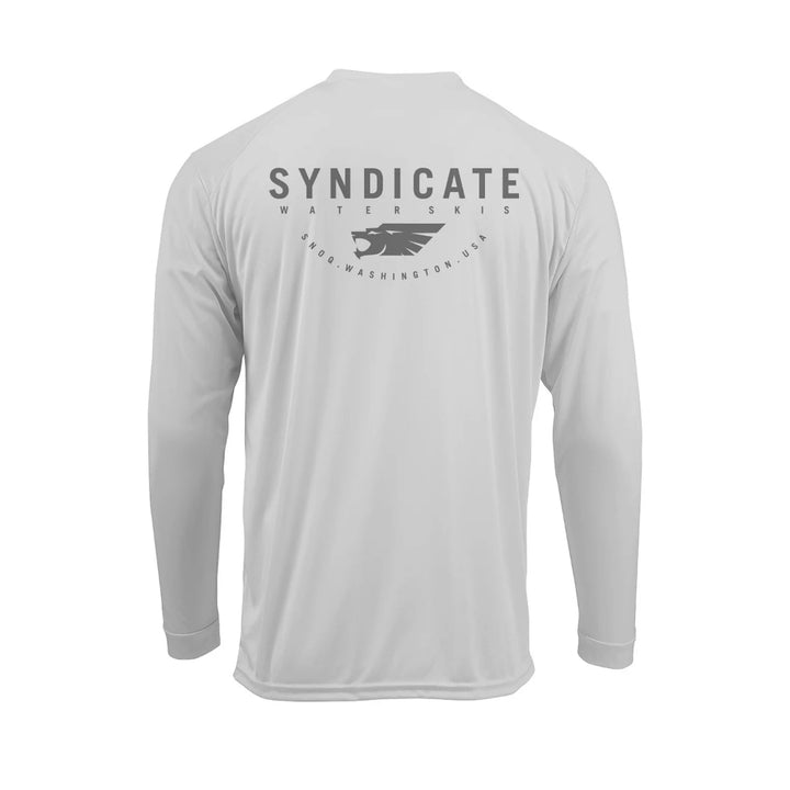 HO SYNDICATE SUN SHIELD L/S CREW MIST GREY