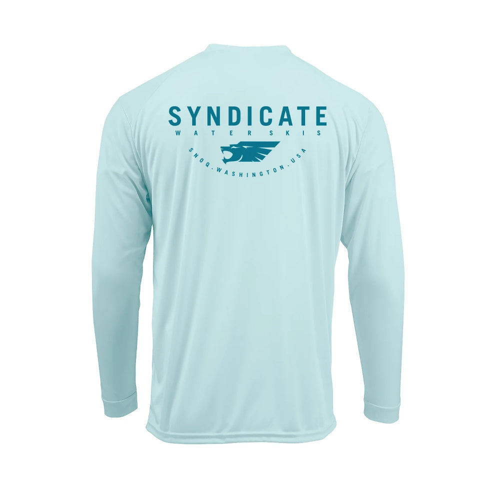HO SYNDICATE SUN SHIELD L/S CREW AQUA MINT