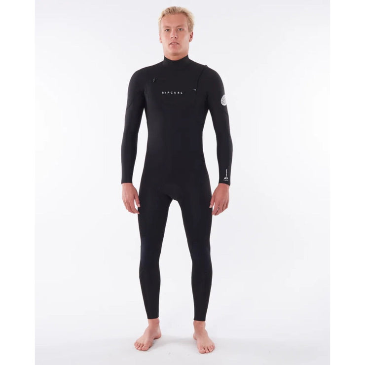 RIPCURL DAWN PATROL 4/3 CHEST ZIP BLACK