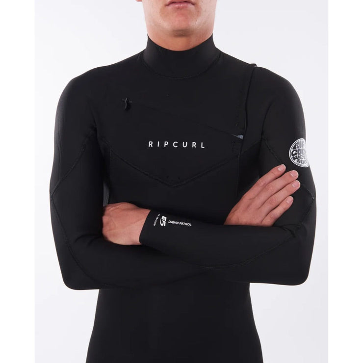 RIPCURL DAWN PATROL 4/3 CHEST ZIP BLACK