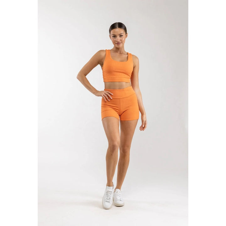 RHYTHM ELLE RIBBED BIKE SHORT CITRUS